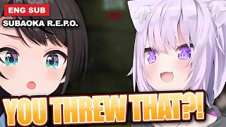 Subaru & Okayu's R.E.P.O.: 'You Threw That?!' 【Hololive/Oozora Subaru & Nekomata Okayu/ENG Sub】