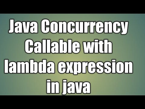 Java Concurrency Callable With Lambda Expression In Java
