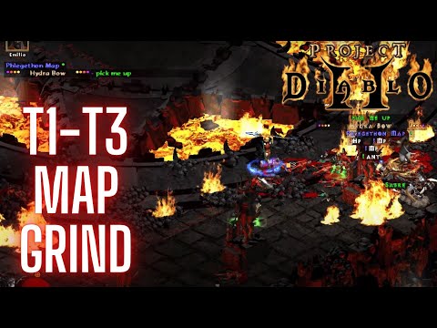 Project Diablo 2 (PD2) T1-T3 Map Grind - Hardcore - (OMG THE LOOTS)