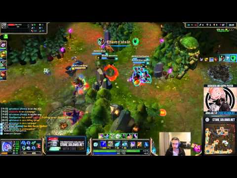 Bjergsen playing Nunu in ranked 5's team(Bjergsen, Zionspartan, Jintae, Nhat, Aphromoo)