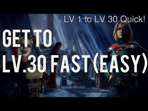 How to get to level 30 Quickly Guide 2020! (Easy)-Injustice 2