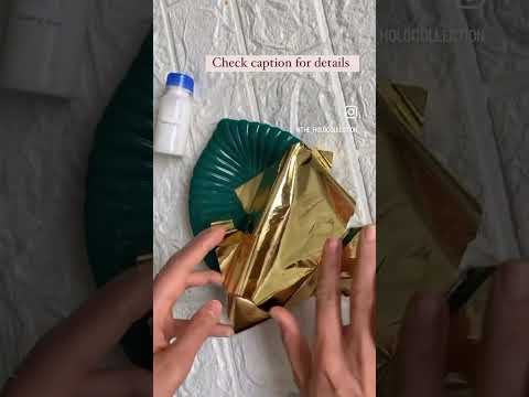 How to stick foil on any base. #resin #gold #diy