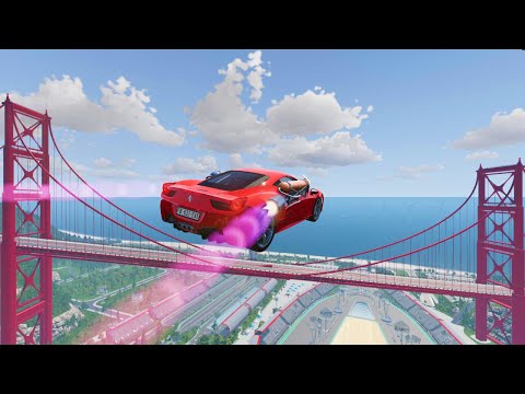 Which Car Can Escape The Car Jump Arena?!? #35  - BeamNG.Drive