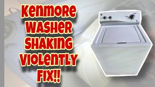 How to Fix Kenmore Washer Off Balance & Shakes Violently | Banging on Sides | Model # 110.20022013