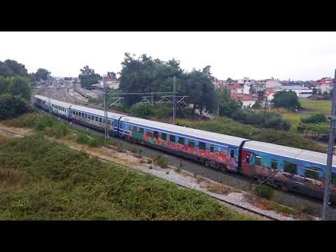 TRAINOSE 120, train (61) IC, Thessaloniki-Athens, Katerini, 29.08.2017.