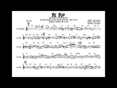 Be Bop - Zane Musa's Alto Saxophone Solo Transcription