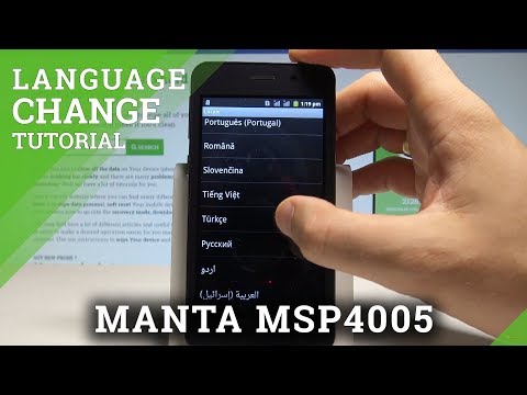 How to Change Language on MANTA MSP4005 - Set Up Language |HardReset.Info