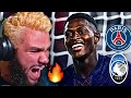 PSG Vs Atalanta Goal Reactions
