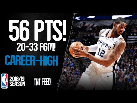 LaMarcus Aldridge Career-High 56 Points vs Oklahoma City Thunder - UNREAL Highlights 10/01/2019