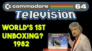 🌟 C64 Television! 🌟 【ᴴᴰ】 Blast from the past. Possibly worlds FIRST C64 unboxing (1982)