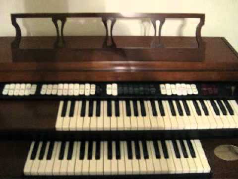 "His eye is on the sparrow", played by Calvin Yawn, on Baldwin organ