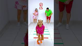 Skip Challenge is too exciting #shorts Eva Alisa Family Shorts 