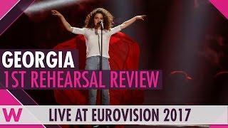 Georgia First Rehearsal: Tamara Gachechiladze “Keep The Faith” @ Eurovision 2017 (Review)