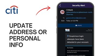 How to Update Address or Personal info on Citi Account