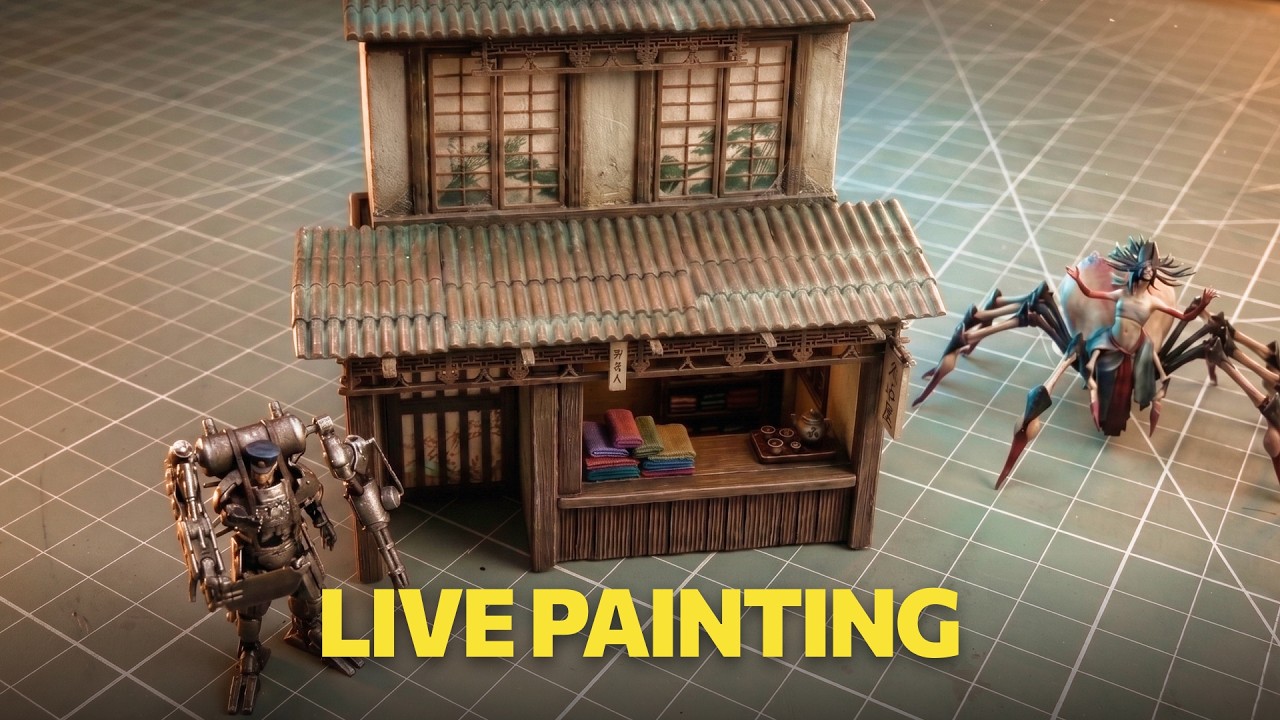 Painting a Sakura House Live