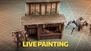 Painting a Sakura House Live