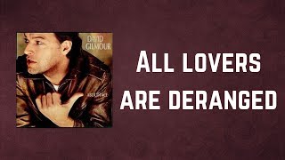 David Gilmour - All lovers are deranged (Lyrics)