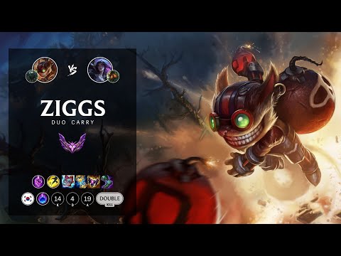 Ziggs Bot vs Kai'Sa - KR Master Patch 12.18