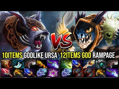 Throne Defense 85Min Monster Carry Between 2x Satanic Rampage Slark Vs 10Items Ursa Godlike - DotA 2