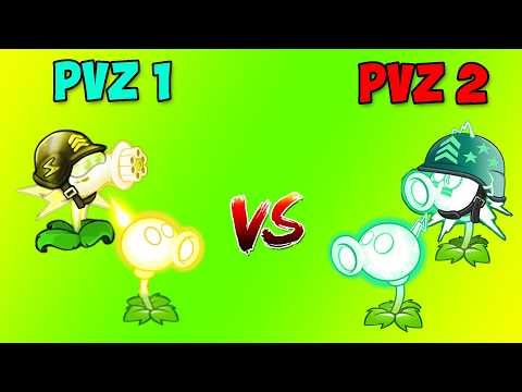 All Pair Team Plants PVZ 1 vs PVZ 2 - Who Willl WIn? - Team Plant vs Team Plant