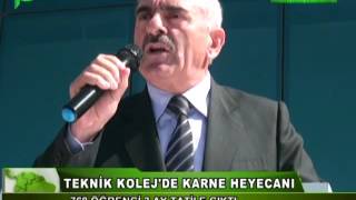 TEKNİK KOLEJDE 768 ÖĞRENCİ KARNESİNİ ALDI - KARAHİSAR TV ©