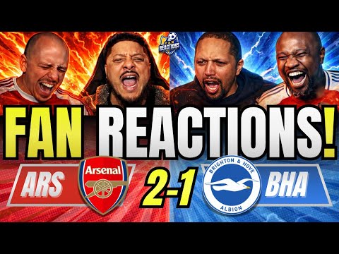 ARSENAL FANS REACTION TO ARSENAL 2-1 BRIGHTON | PREMIER LEAGUE FAN REACTIONS