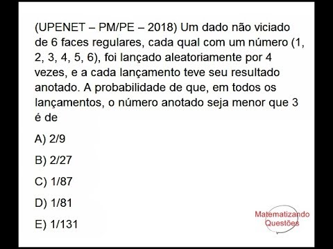 Probabilidade UPENET 2018