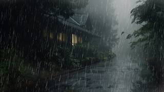 Download lagu Strong Rain Thunderstorm Sounds for Sleeping - Heavy Rain & Intense Thunder on Old House - ASMR mp3