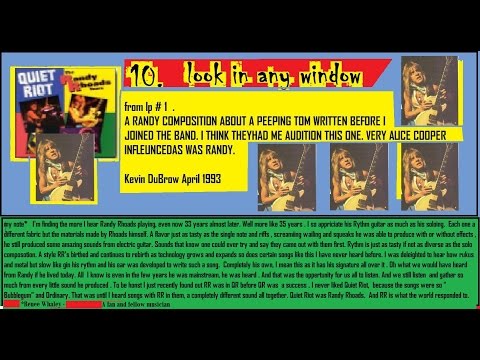 Look in any window- RR