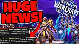 HUGE NEWS For Professions in Midnight WoW - Knowledge Points RESET Coming Soon?!