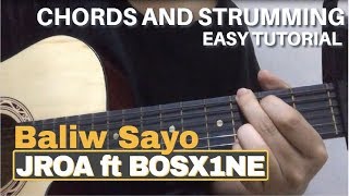 Baliw Sayo - JRoa ft. Bosx1ne | Super Easy Guitar Tutorial