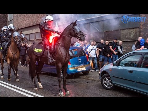 Awantura podczas przemarszu Chorzowa Batorego na stadion Ruchu (14.09.2017 r.)