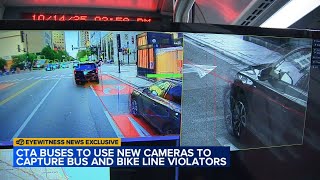 Some CTA buses to use new AI cameras to capture video of bus and bike lane parking violators