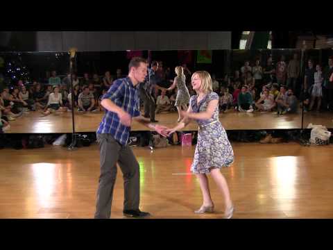 Ekaterina Agaponova & Dmitry Vostrikov - Lindy Hop JnJ Finals at Crazy Tea Party December 2013