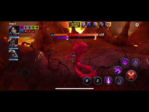 WBL Godess Sersi VS WBL Mephisto stage 5 with a Obelisk-Marvel Future Fight