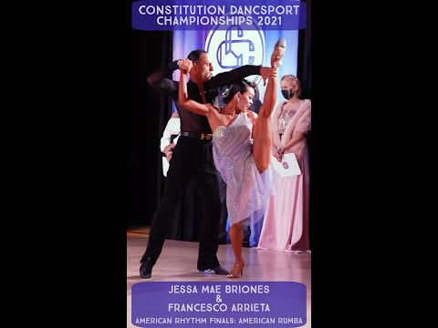 Jessa Mae Briones and Francesco Arietta- Constitution Dancesport Championships 2021- American Rumba