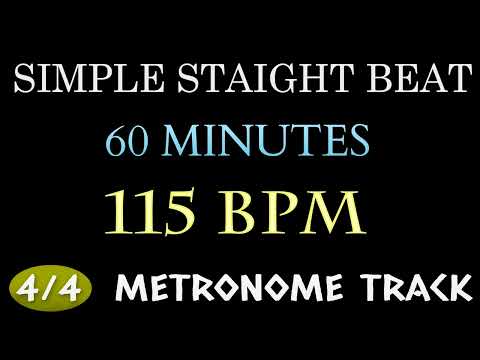 115 BPM Drum Loop - 1 HOUR ~ 4/4 Metronome Beat | Simple Straight Beat - Practice Tool - Drum Beat