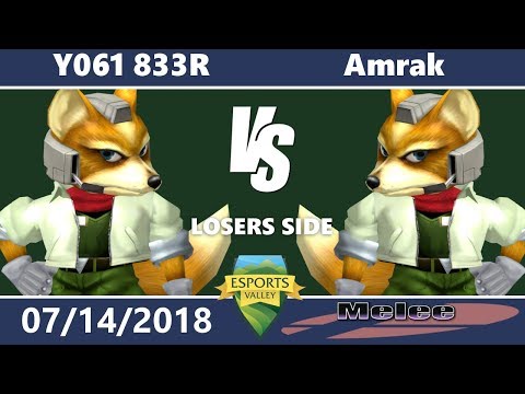 Shinespiked 10 Melee: Pools - Y061 833R (Fox) vs Amrak (Fox)