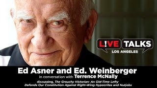Ed Asner and Ed. Weinberger in conversation with Terrence McNally at Live Talks Los Angeles