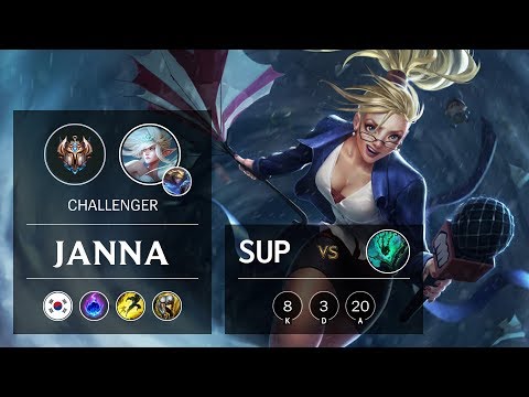 Janna Support vs Thresh - KR Challenger Patch 9.22