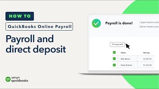 How to run payroll & set up direct deposit in QuickBooks Online Payroll