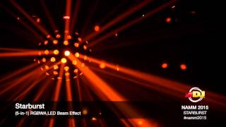 Video thumbnail for American DJ Starburst - DJ Effect Light - First look NAMM 2015 by idjnow