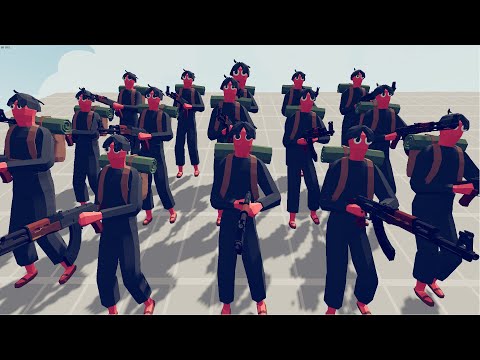 AK-47 SOLDIERS VS 100X MELEE UNITS - TOTALLY ACCURATE BATTLE SIMULATOR