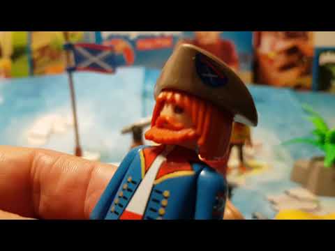 Unboxing Playmobil Piratas Play Map para Niños. Playmobil Pirates Take Along.