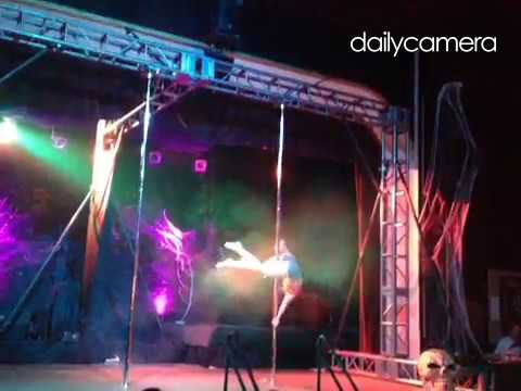 An AMAZING zombie pole dance routine at the Dickens Opera in #longmont.