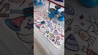 A colored giant coloring sheet! #fok #iteachprek #giantcoloringsheet