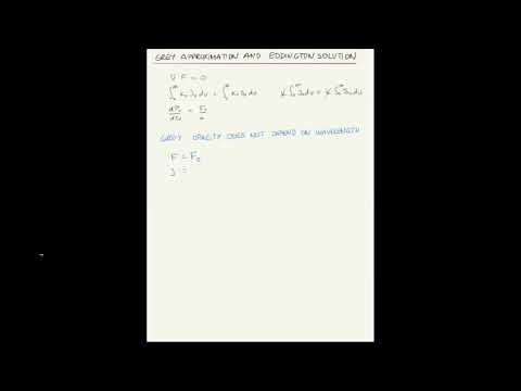 ASTR 503 - Class 17 - Video 1 - Grey approximation