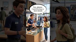 Buying a Train Ticket in English | Easy English Conversation at the Train Station #learnenglish