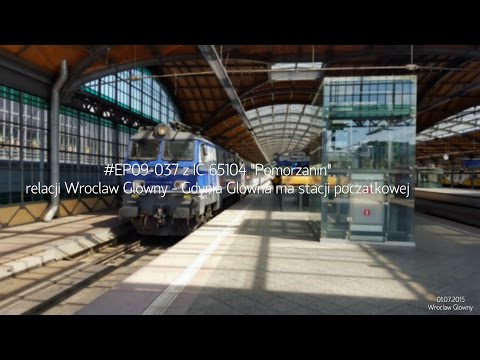 / 01.07.2015 / #EP09-037 z pociągiem IC 65104 "Pomorzanin" relacji Wrocław Główny-Gdynia Główna.