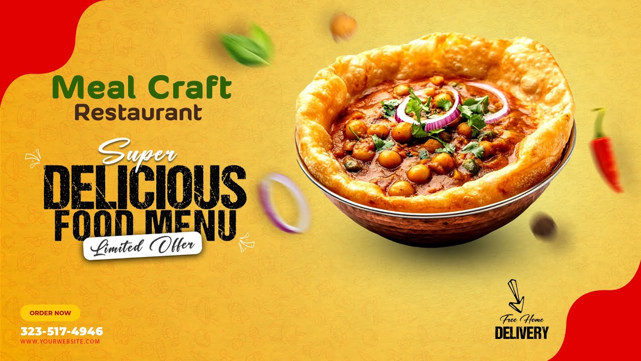 Restaurant Ad Video in after effect | Social Media Food Ads |  After effect tutorials